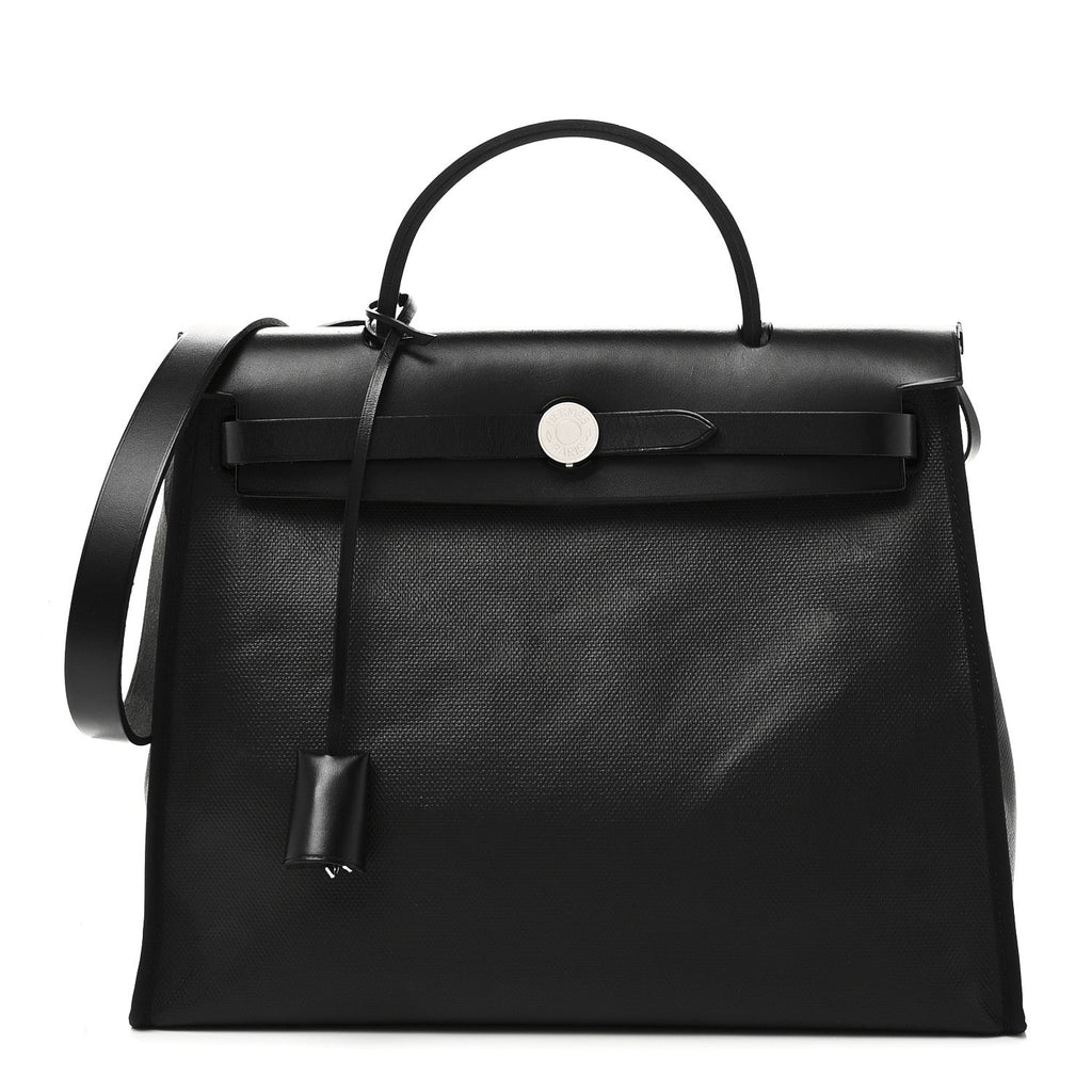 Toile H Berline Vache Hunter Herbag Zip PM 31 Black Ecru