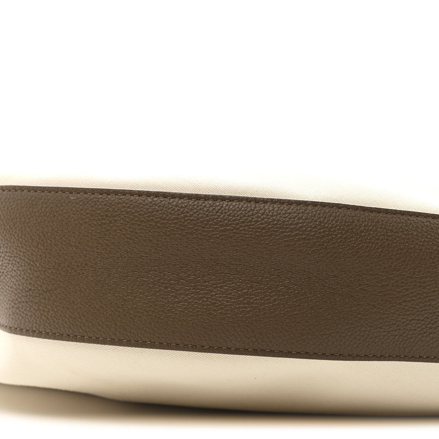Canvas Calfskin August Hobo Cream