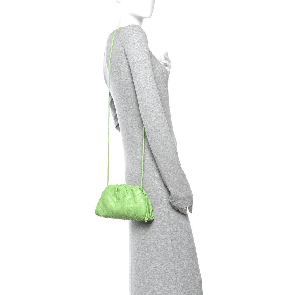 Nappa Intrecciato The Mini Pouch Pistachio