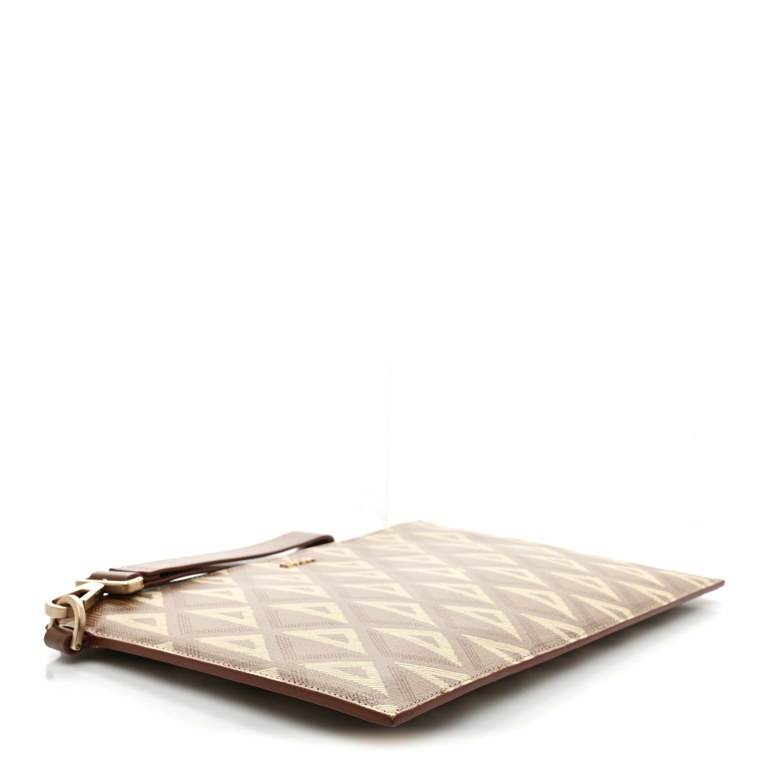 Coated Canvas CD Diamond Hit The Road A5 Pouch Coffee