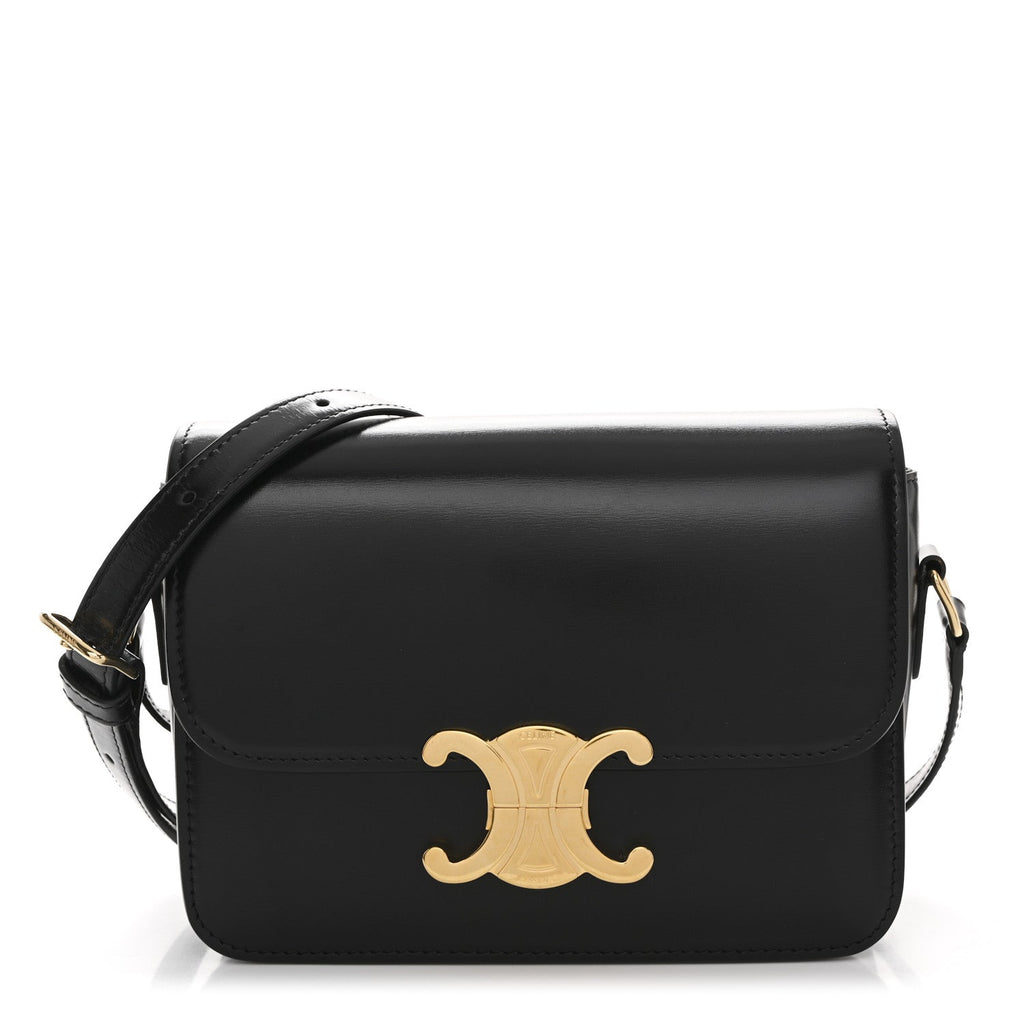 Shiny Calfskin Teen Triomphe Black