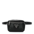 Soft Calfskin Diagramme Belt Bag Black