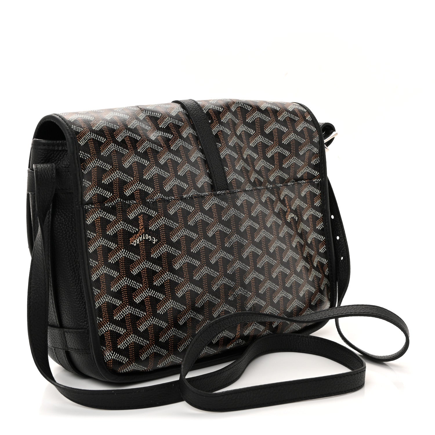 Goyardine Belvedere II MM Messenger Bag Black