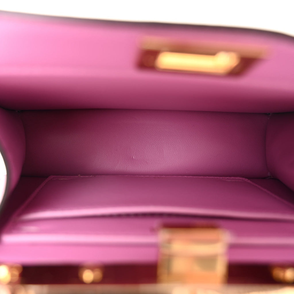 Shiny Nappa Petite Peekaboo I SEE U Satchel Rosa