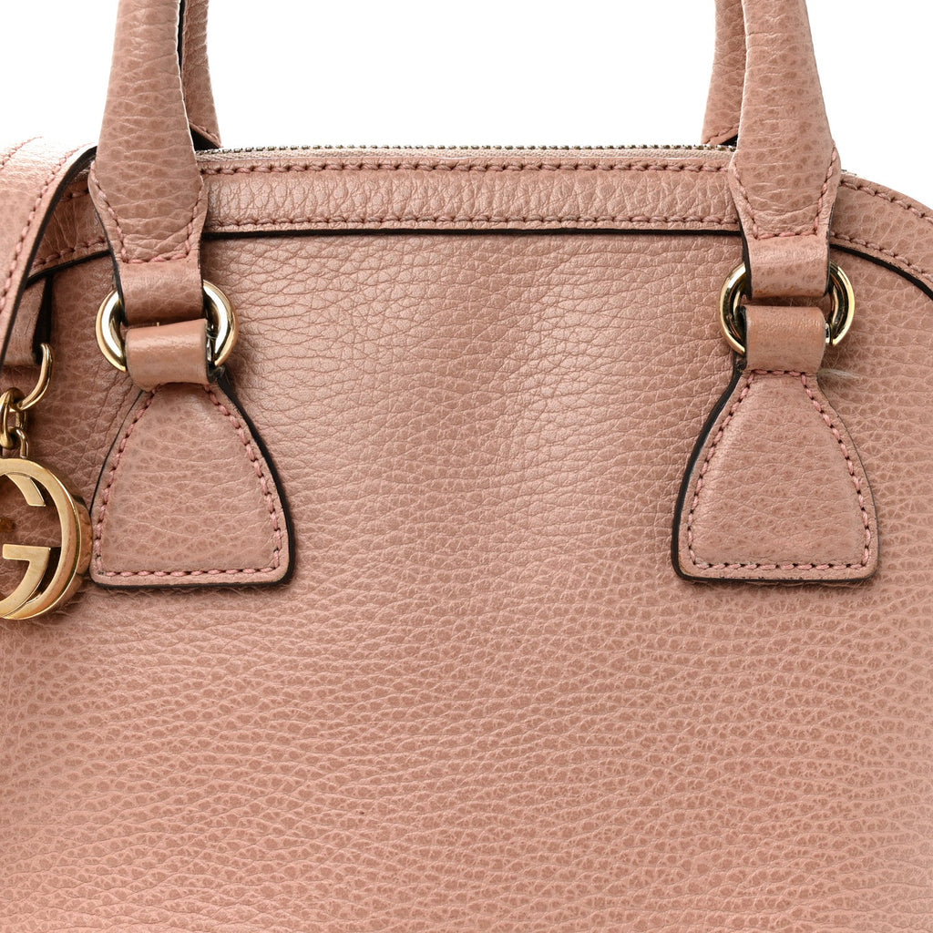 Dollar Calfskin Small GG Charm Dome Bag Soft Pink