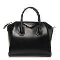 Shiny Lord Calfskin Small Antigona Black