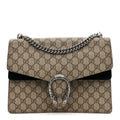 GG Supreme Monogram Medium Dionysus Shoulder Bag Black