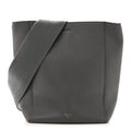 Soft Grained Calfskin Small Sangle Bucket Bag Kohl