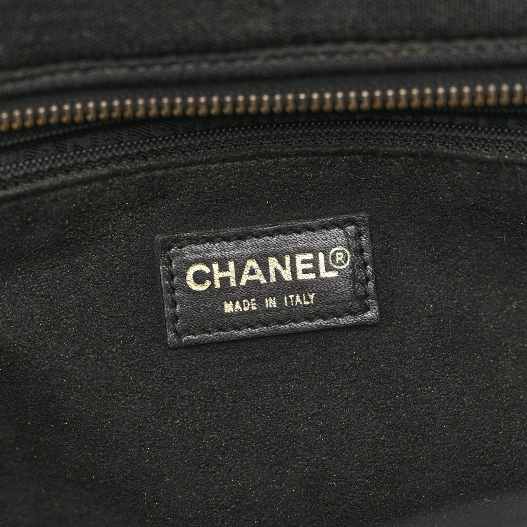 Jersey Square Quilted Bowler Black