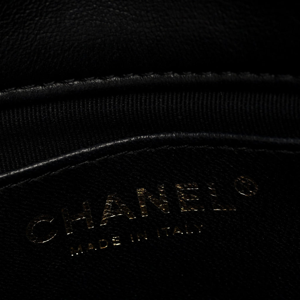 Lambskin Quilted Mini CC Funky Town Flap Black