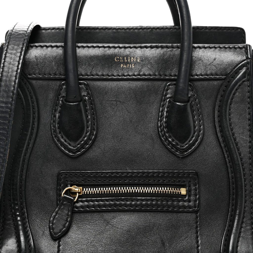 Smooth Calfskin Nano Luggage Black