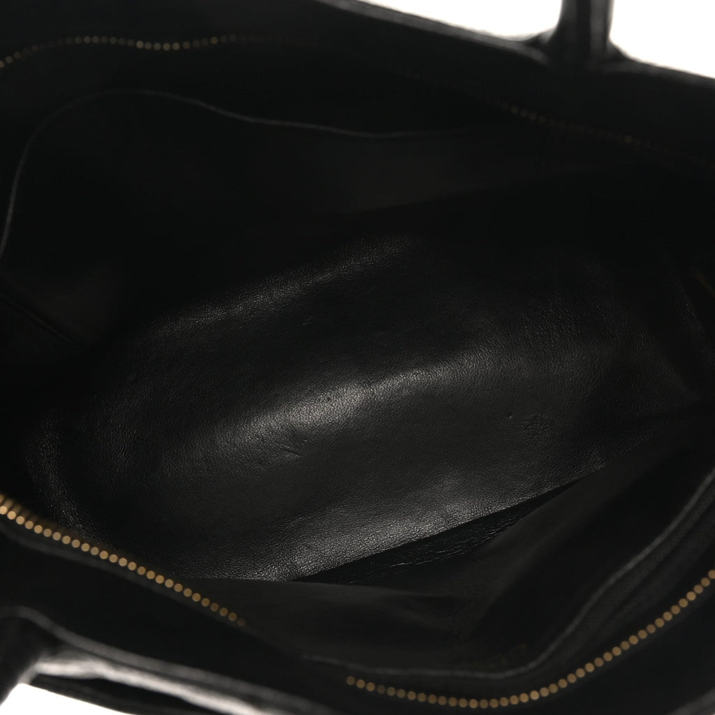 Caviar Quilted Medallion Tote Black
