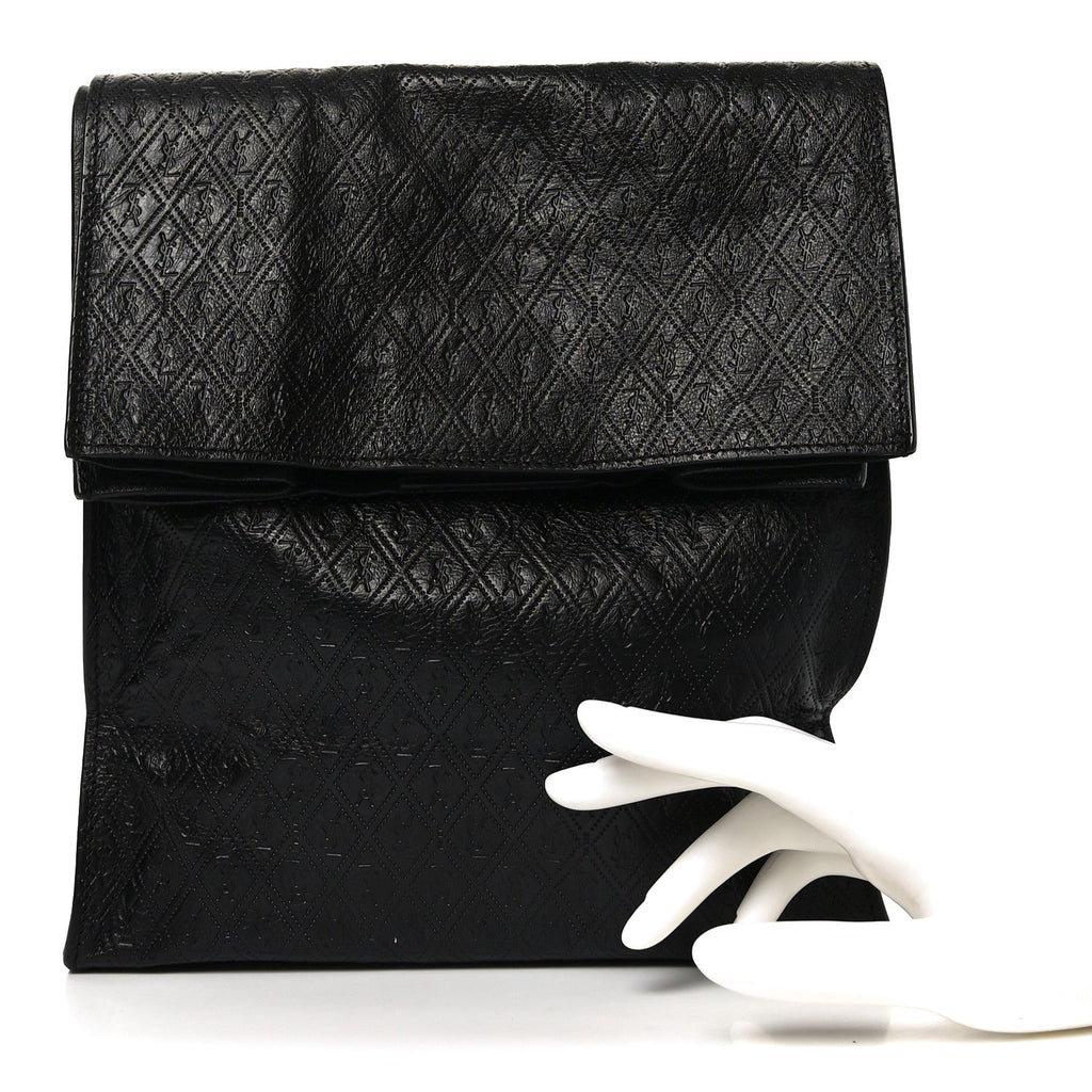 Calfskin Monogram Deli Paper Bag Vintage Black