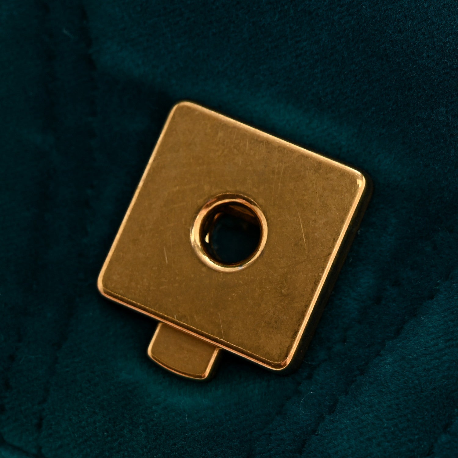Velvet Matelasse Small GG Marmont Shoulder Bag Pavone Cyan