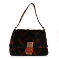 Mink Snakeskin Chevron Mama Baguette