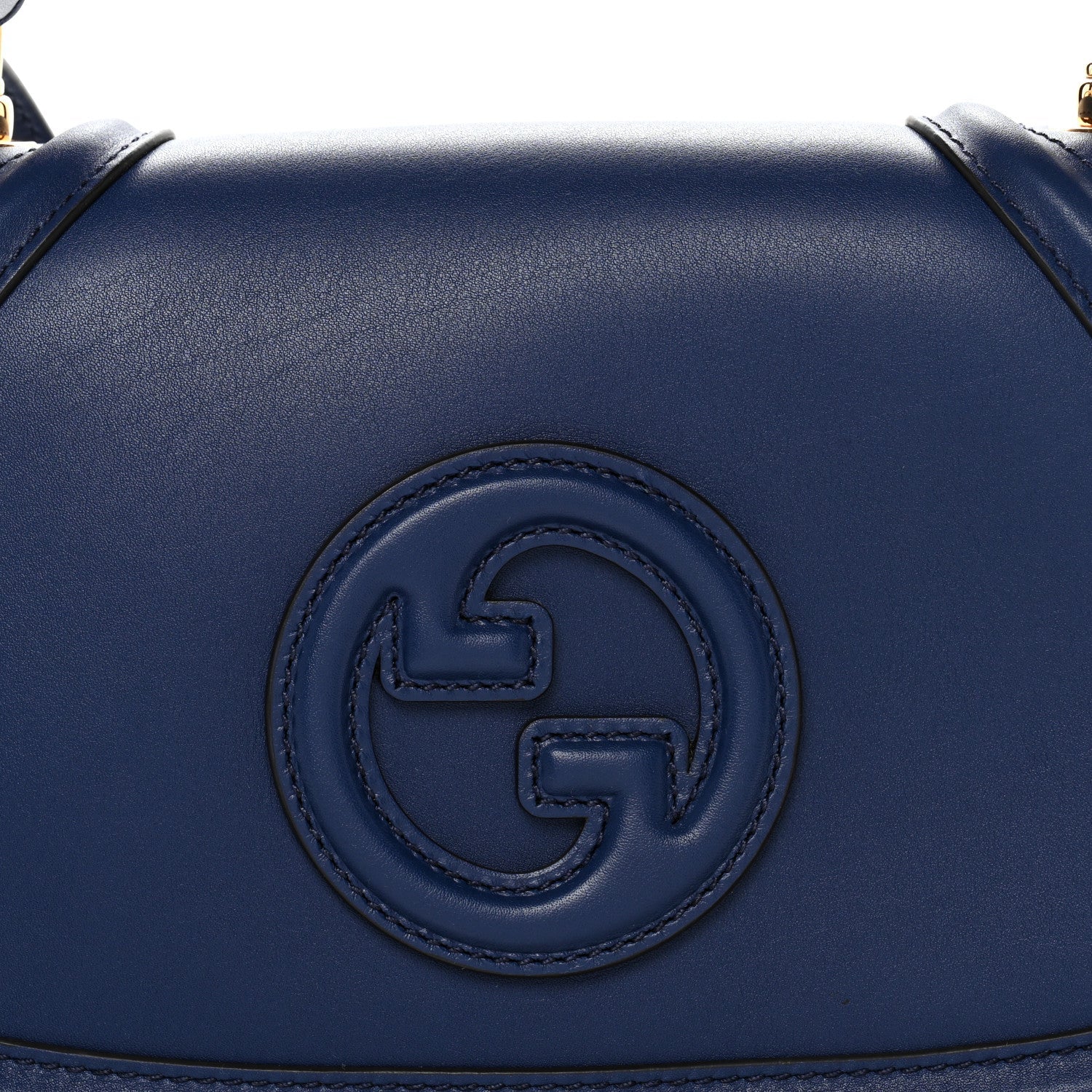 Roxy Calfskin Medium Blondie Top Handle Bag Blue Agata