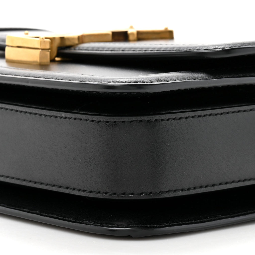 Smooth Calfskin Small Solferino Satchel Black