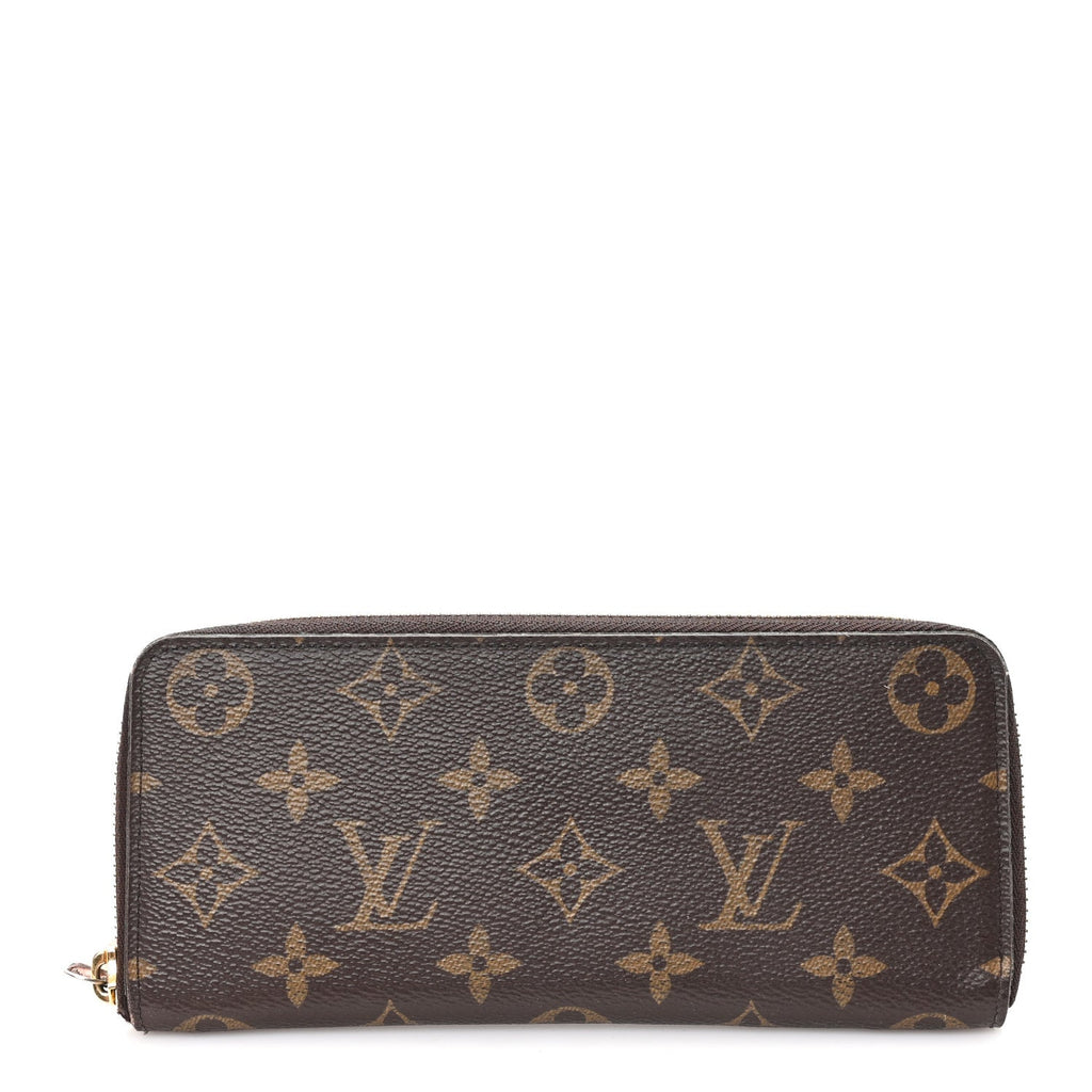 Monogram Clemence Wallet Rose Ballerine