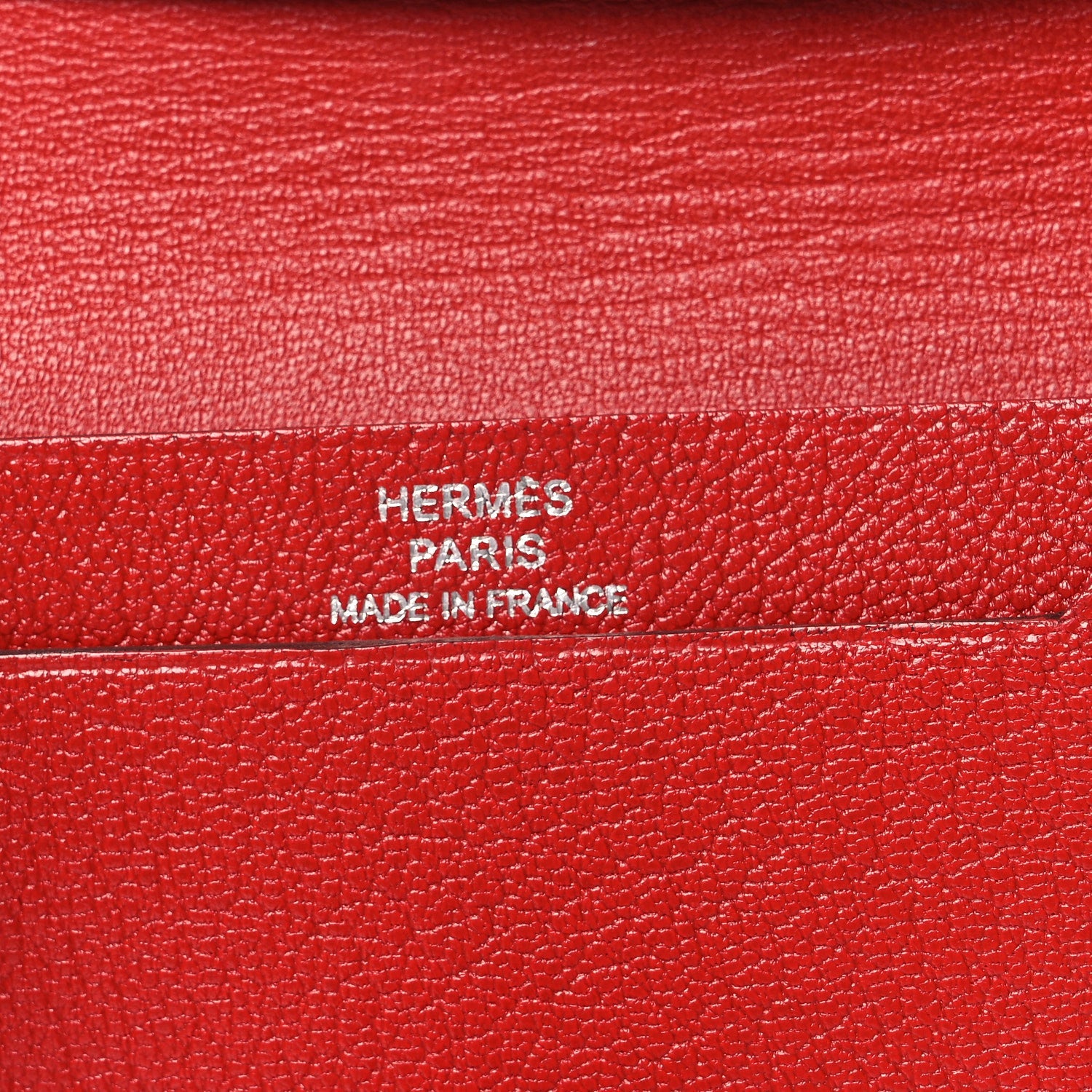 Chevre Mysore Bearn  Holder Wallet Rouge Casaque