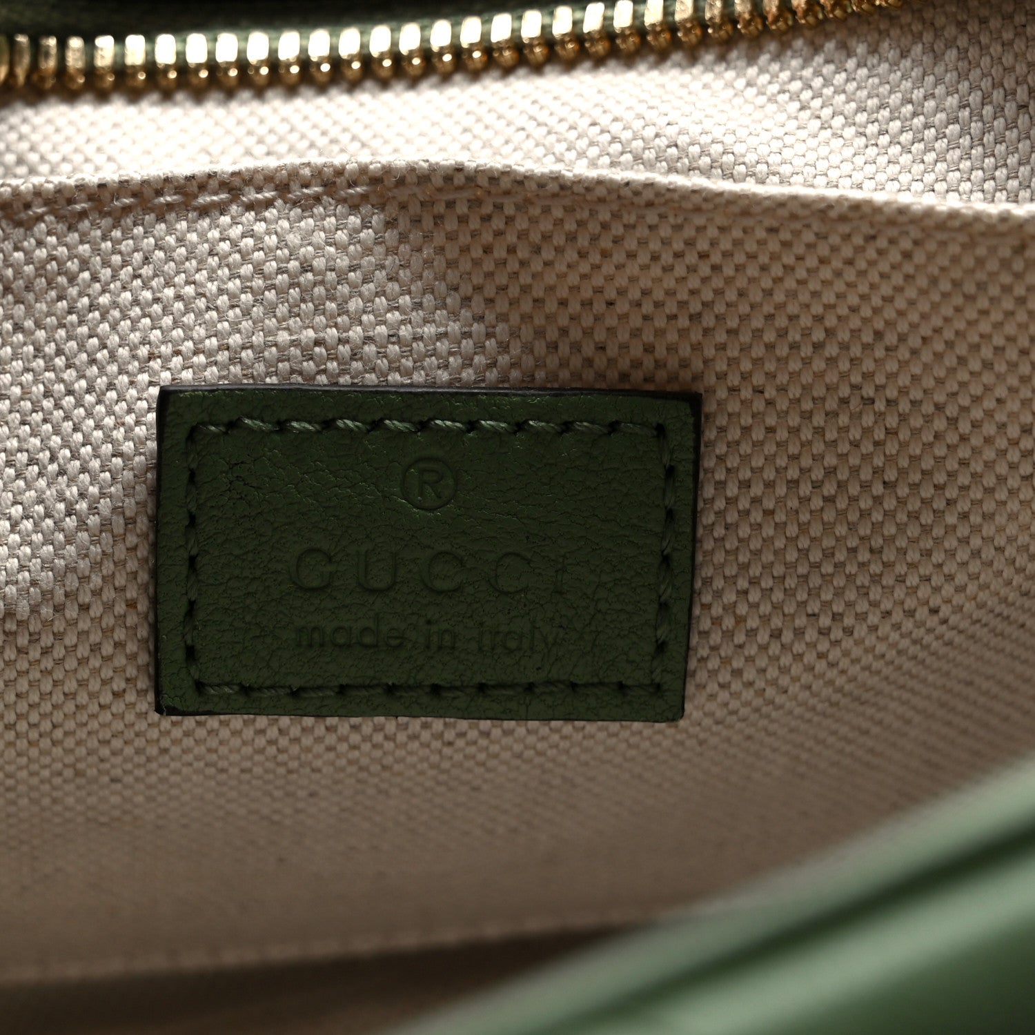 Sakai Be Green Calfskin Diagonal Stitched Small Blondie Shoulder Bag Green Soil Grass
