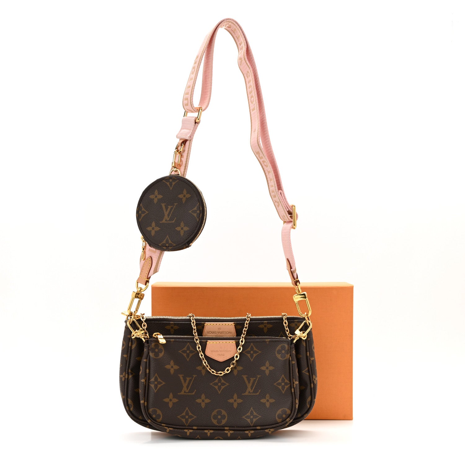 Monogram Multi Pochette Accessories Rose Clair