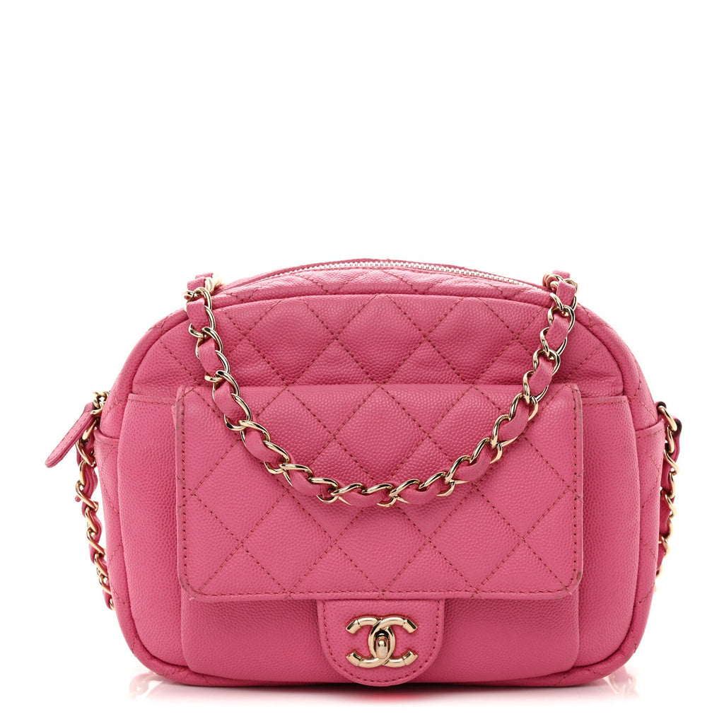 Caviar Quilted CC Day Camera Case Pink