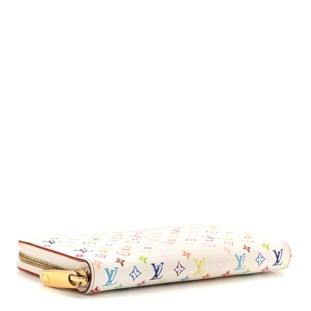 Monogram Multicolor Zippy Wallet White Litchi