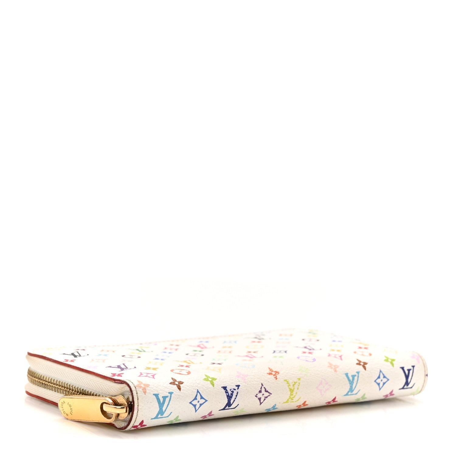 Monogram Multicolor Zippy Wallet White Litchi