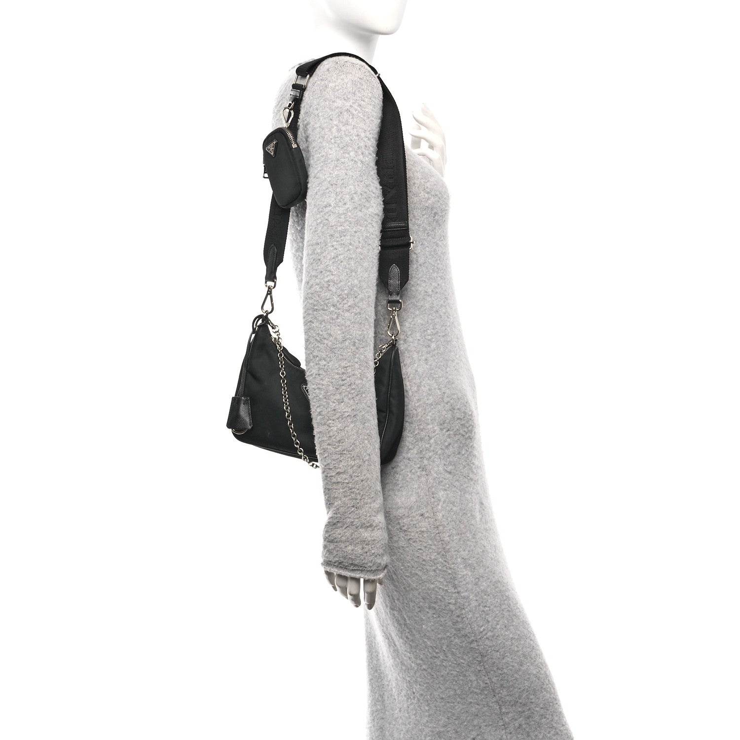 Nylon Re-Edition 2005 Shoulder Bag Black