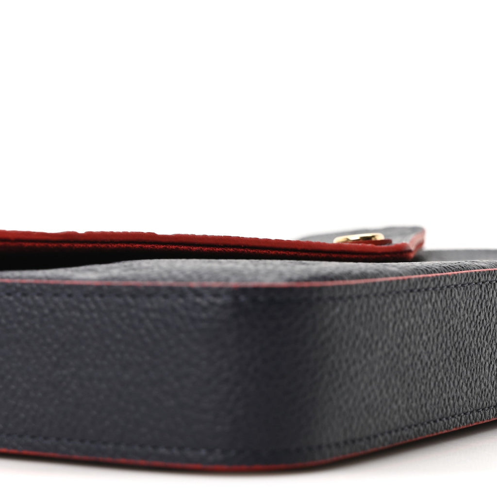 Empreinte Pochette Felicie Chain Wallet Marine Rouge