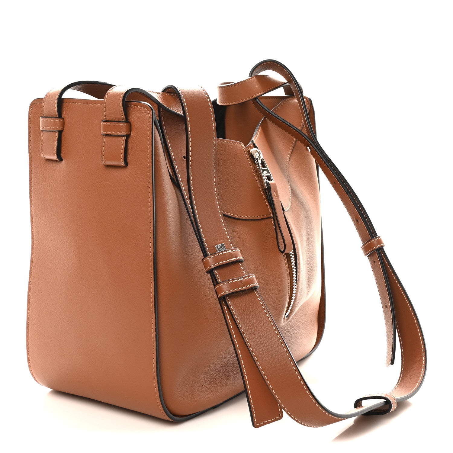 Calfskin Small Hammock Shoulder Bag Tan