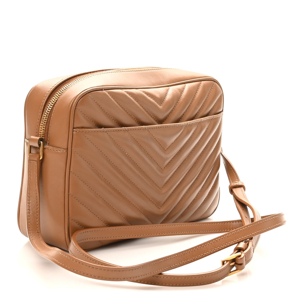 Calfskin Matelasse Monogram Lou Camera Bag Cinnamon