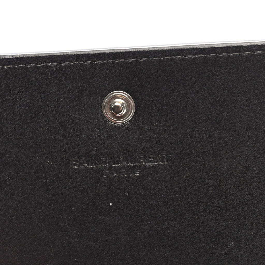 Calfskin Crocodile Embossed Business  Case Coal