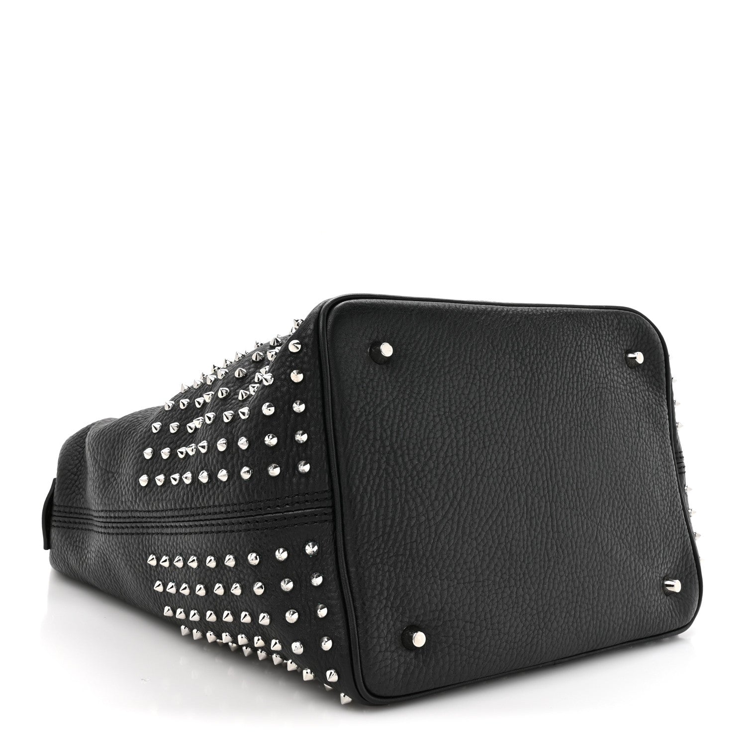 Calfskin Studded Medium Susanna Hobo Black