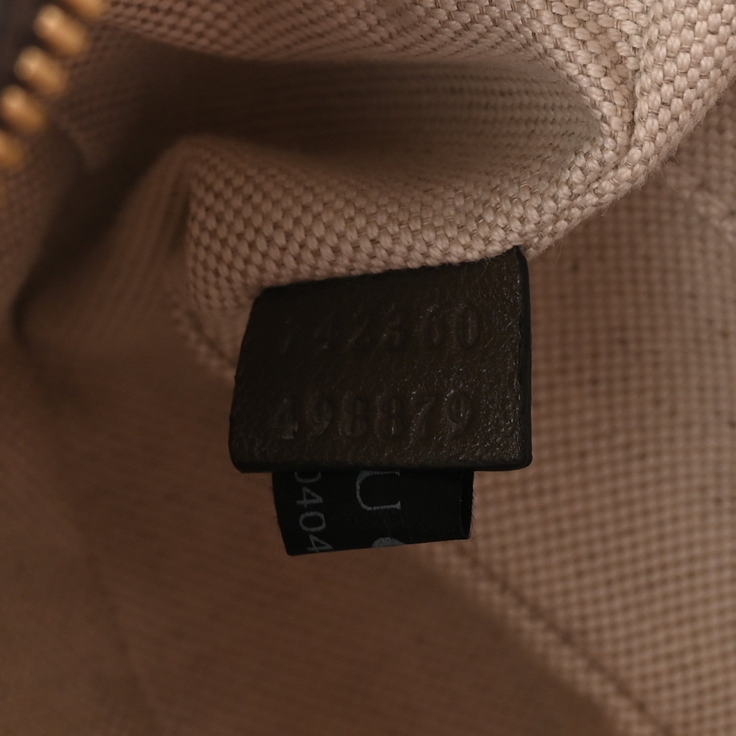 Sakai Be Green Calfskin Diagonal Stitched Small Blondie Shoulder Bag Craclet Brown