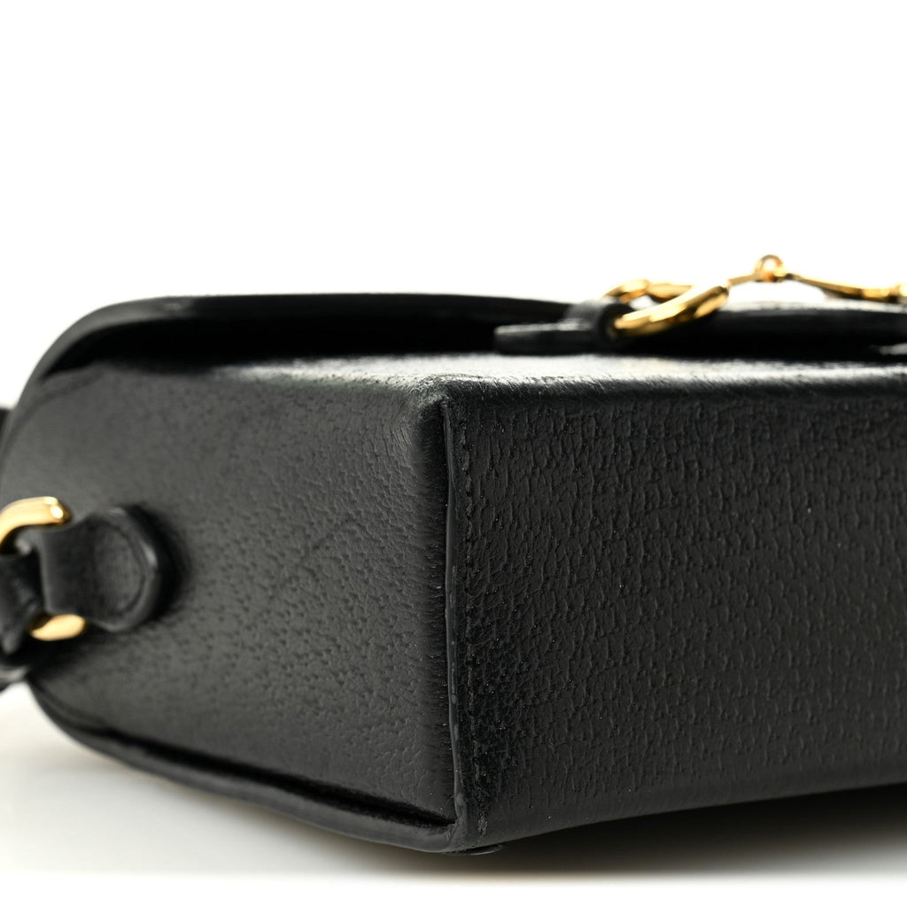Calfskin Horsebit 1955 Shoulder Bag Black