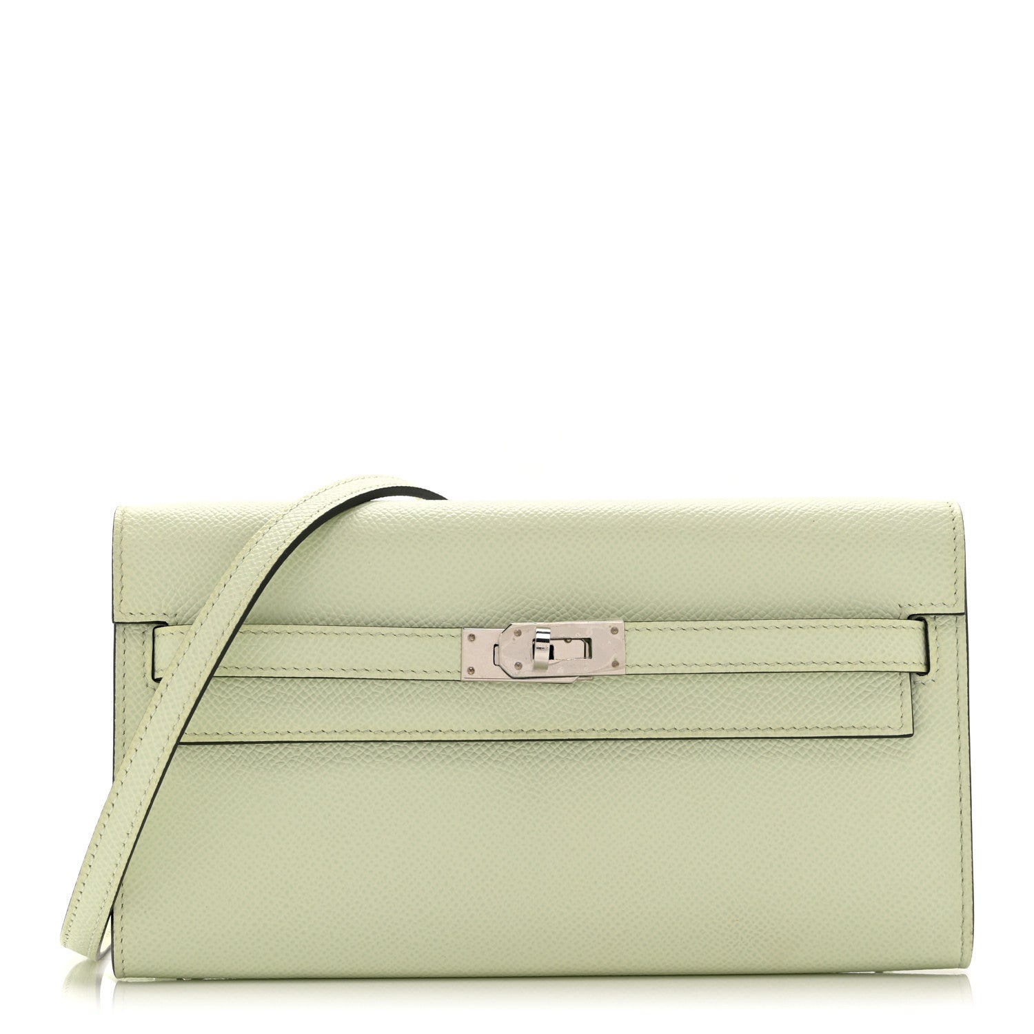 Epsom Kelly Wallet To Go Vert Fizz