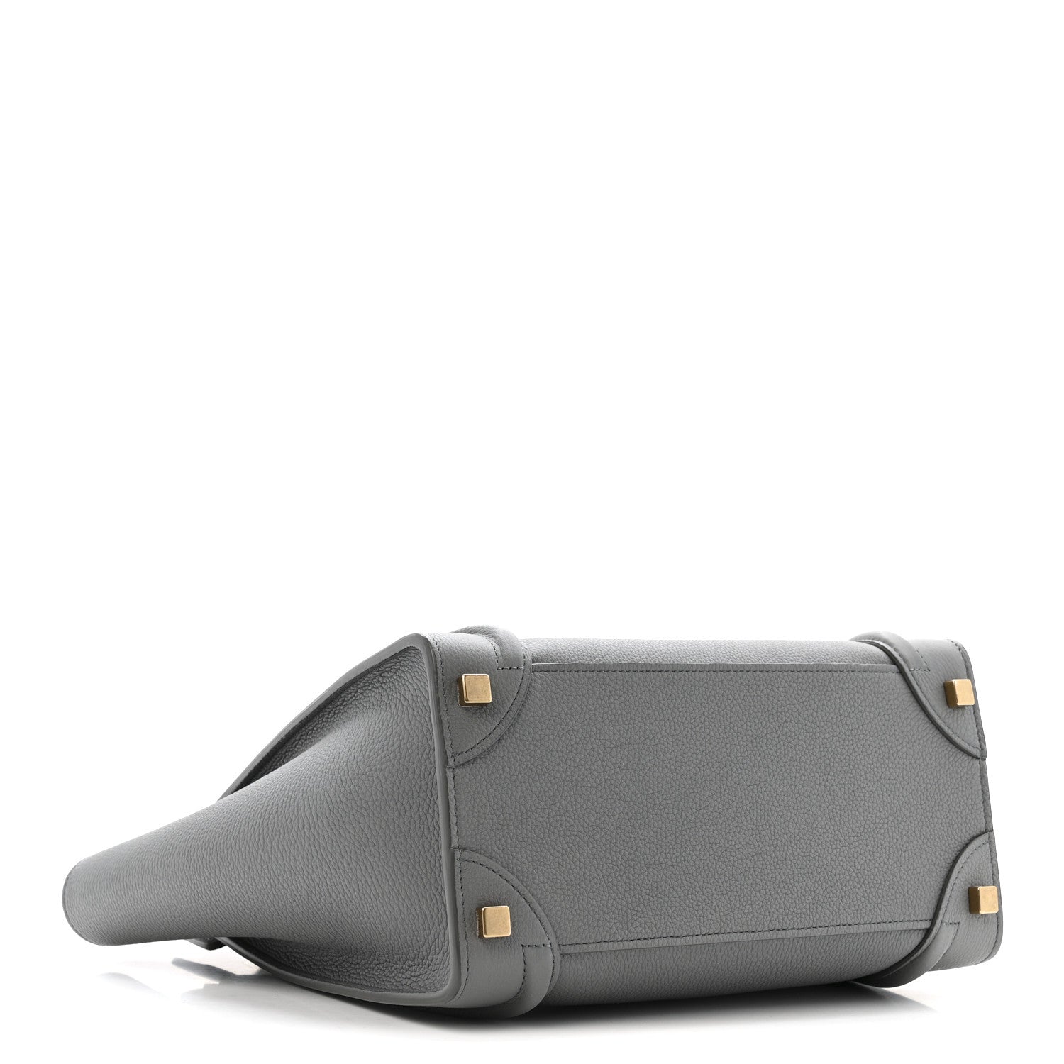 Baby Drummed Calfskin Micro Luggage Kohl