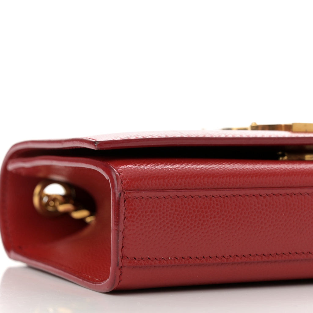 Grain De Poudre Small Monogram Kate Satchel Red