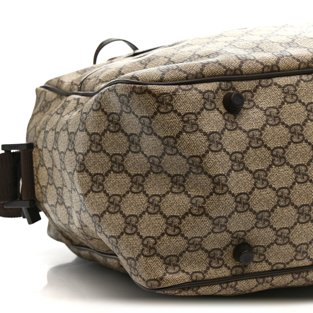 GG Plus Monogram Interlocking G Briefcase Brown