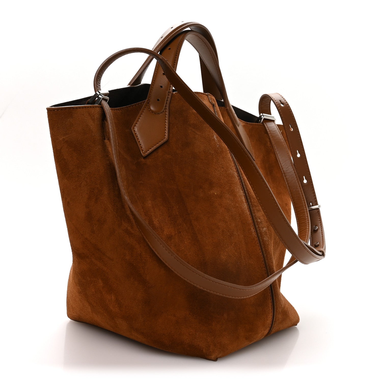 Suede Large Chelsea Tote Saddle