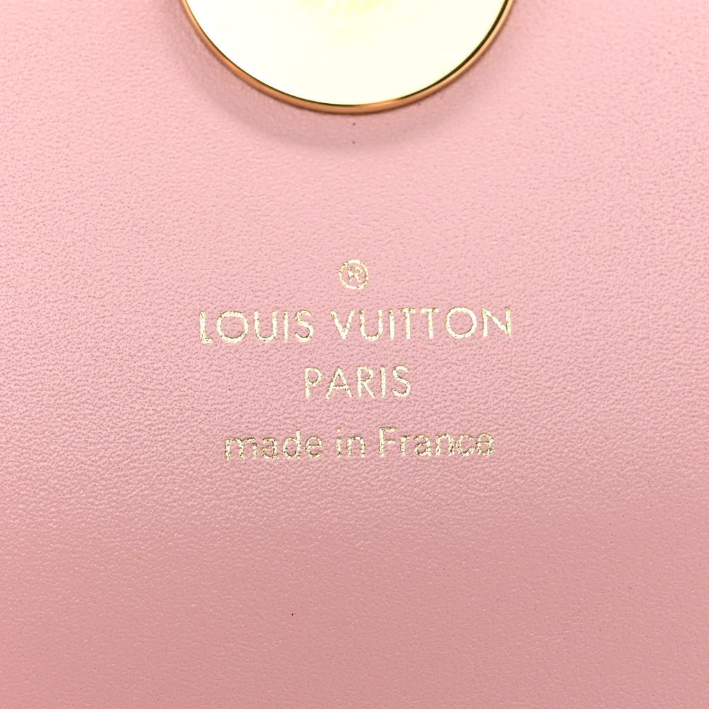Monogram Flore Chain Wallet Rose Ballerine