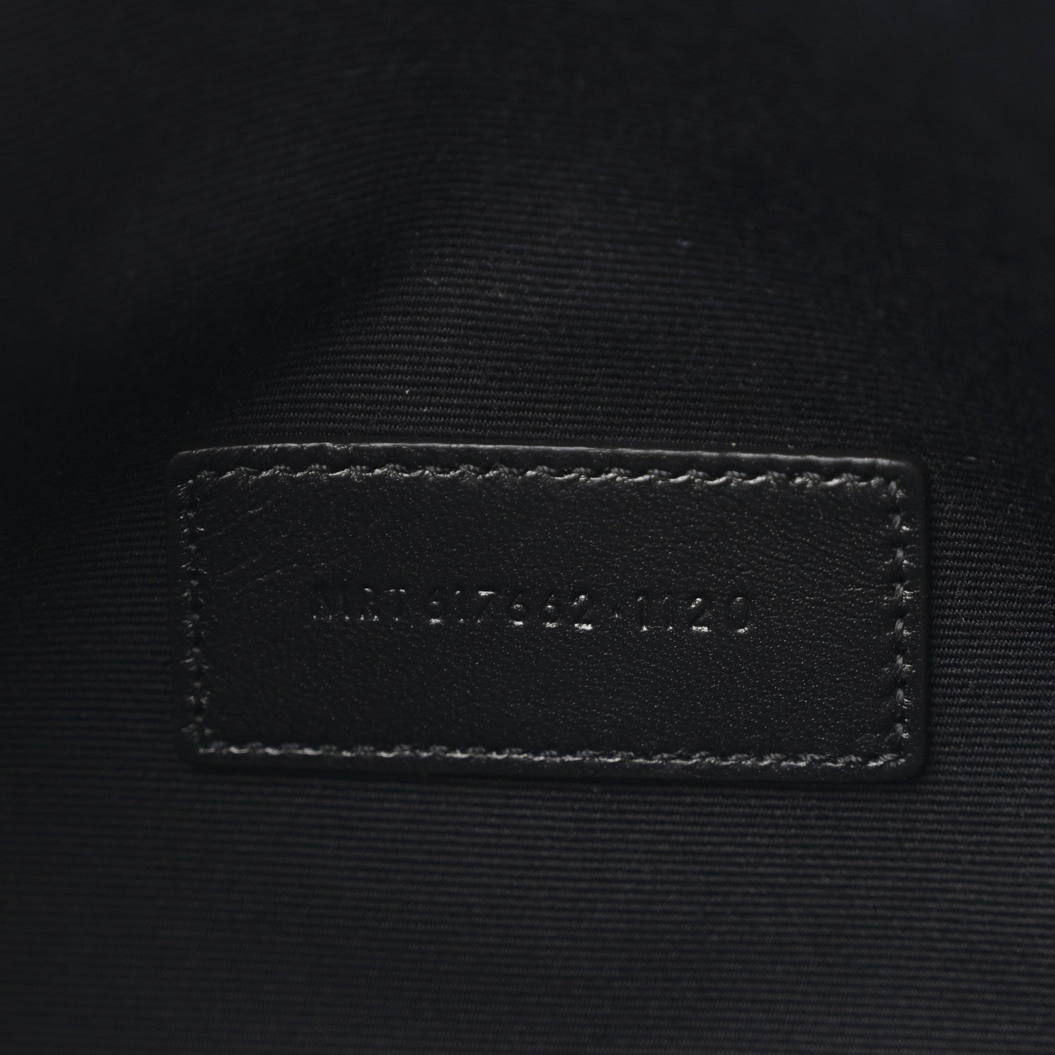 Grain De Poudre Matelasse Chevron Monogram Envelope Clutch Black