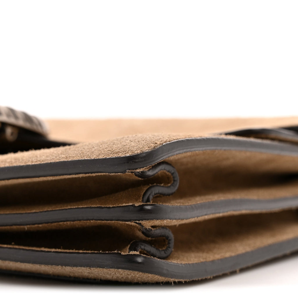 Suede Medium Dionysus Shoulder Bag Taupe
