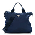 Tessuto Nylon Saffiano Tote Cobalto