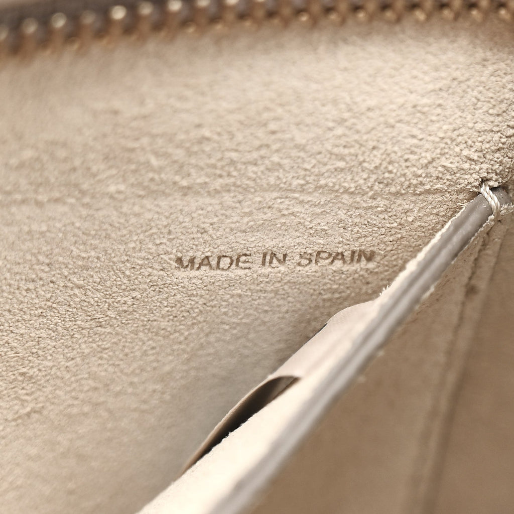 Calfskin Suede Mini Pixie Signature Belt Bag Motty Grey