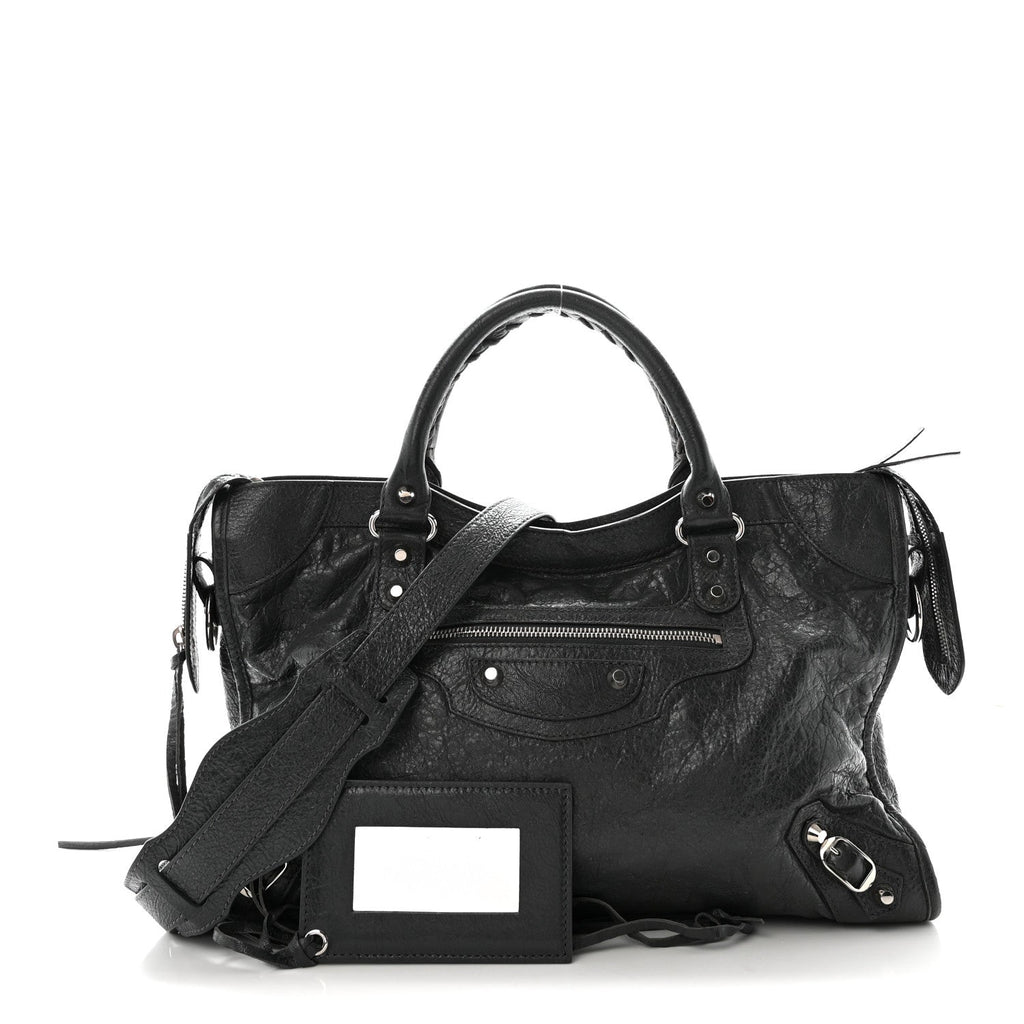 Agneau Classic Silver Hardware City Gris Fossile