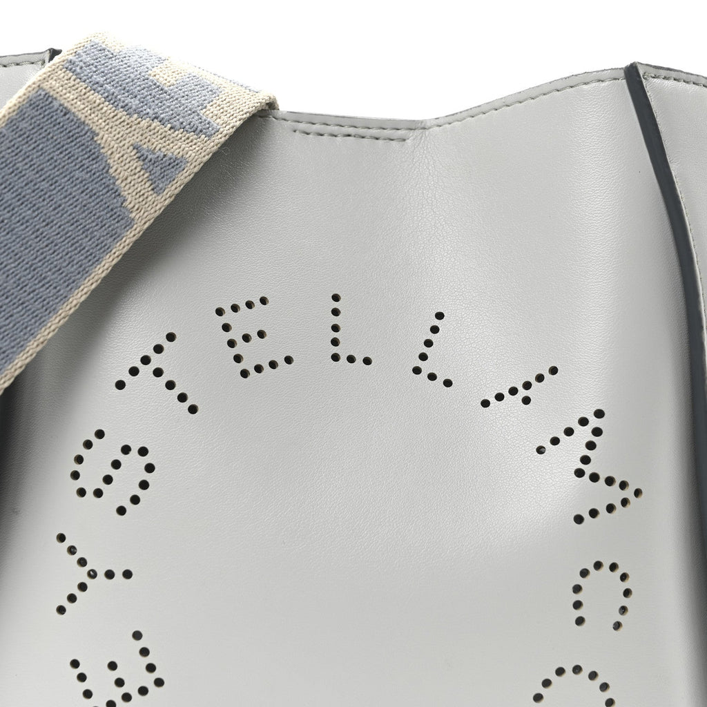 Eco Alter Nappa Perforated Logo Mini Crossbody Light Blue