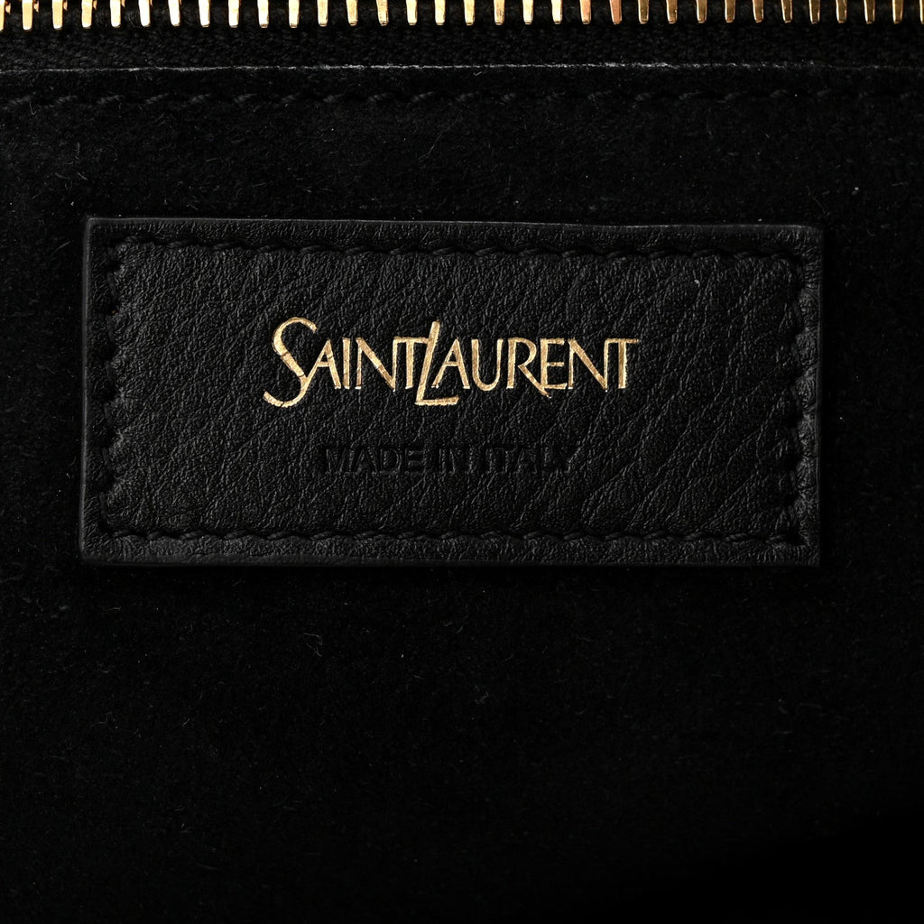 Santorini Lux Calfskin Y Drawstring Tote Black