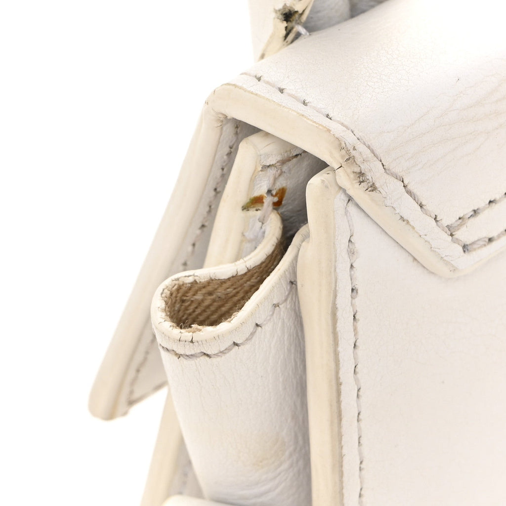 Smooth Calfskin Le Chiquito White